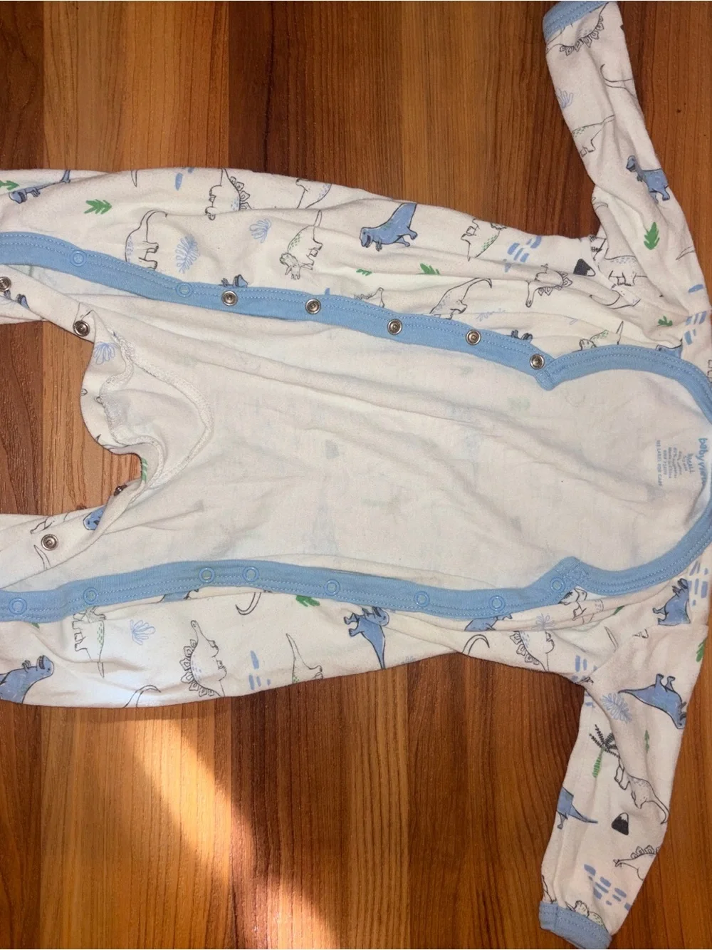 ALL 7 Sleepers Carter's Grey Animal-Print Snap Front Footed Romper